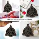 Celtic Knot Christmas Ornament 2025 - Irish Gifts for Women Men, Celtic Gifts for Family Friends Neighbors, Wooden Ornaments for Christmas Tree Decorations, Holiday Hanging Celtic Knot Decor
