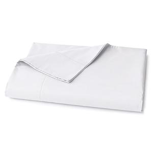 Lane Linen 100% Organic Cotton Queen Size Flat Sheet Only (90"x104") - Super Soft 100% Cotton Queen Flat Sheet - Lightweight & Durable Cotton Bed Sheet - White
