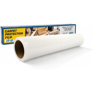 ZIP-UP 24" x 200' Carpet Protection Film, Self Adhesive, Easy Installation