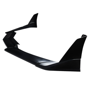 CHIESMA for C8 Corvette Front Lip Fit for 2020-2025 Chevrolet Corvette C8 Z51 STG 7PCs ABS Front Splitter Bumper Lip with Corner (Gloss Black)