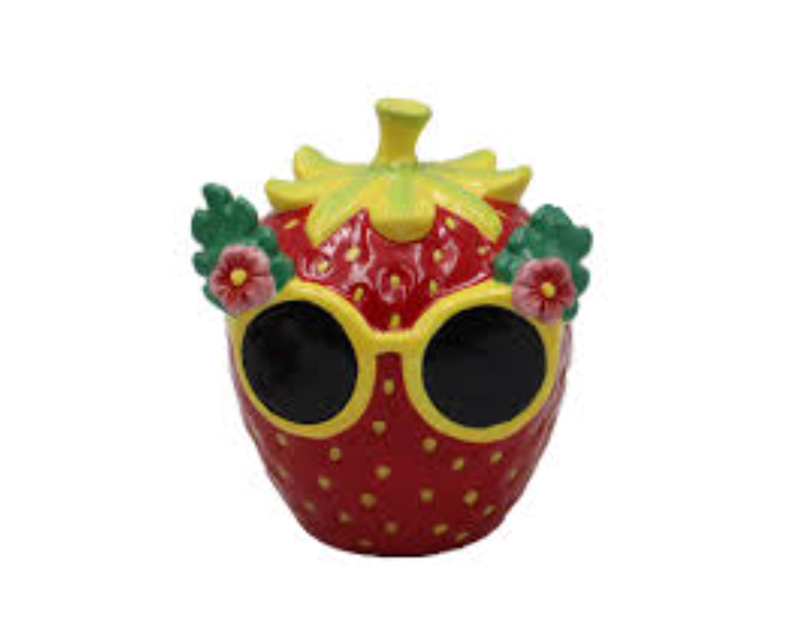 Ceramic Decor Strawberry, Everyday Living Table Décor Ceramic - Strawberry, 6.5 in 