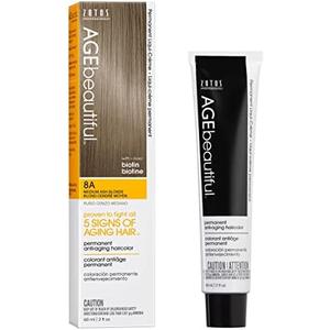 AGE beautiful Permanent Hair Color Dye Liqui Creme | 100% Gray Coverage | Anti-Aging Haircolor | Biotin for Thicker, Fuller Hair | Professional Salon Coloring