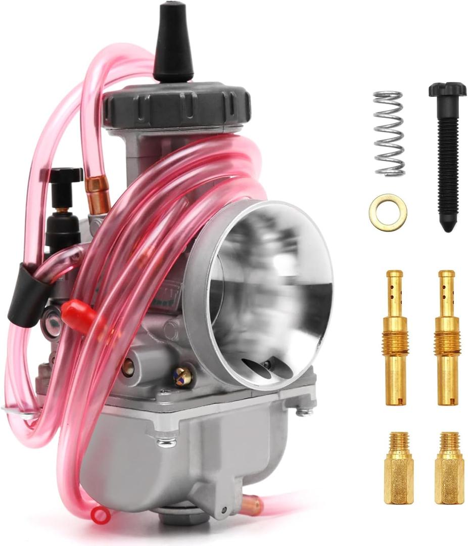 PWK 40mm Carburetor Motorcycle Racing Carb Universal For 400cc to 500cc Pit Dirt Bike Motocross Enduro On/Off Road ATV Quad Scooter (40mm)