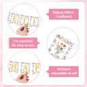 Retirement Party Decorations, 18 Pcs Wildflower Happy Retirement Decor with Banner Hanging Swirls Honeycomb Balls & Paper Pom Poms for Women Office Farewell Celebration Indoor Party Supplies