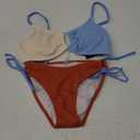 Blooming Jelly Womens Sexy 2 Piece Bikini Sets Cheeky High Cut Bathing Suit Color Block Textured U-Wire Swimsuits 2025