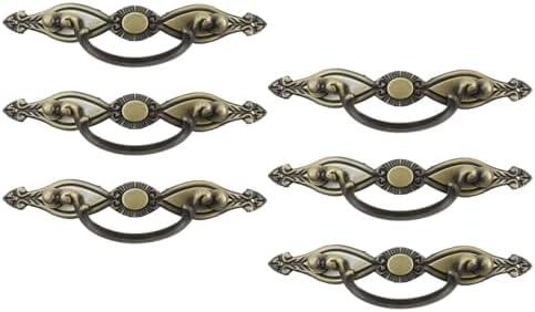 T Tulead 2 Pcs 5.5 Inch Bail Dresser Pull Handle Zinc Alloy Hardware Antique Bail Handles Cabinet Drawer Handles Kitchen Cabinet Knobs