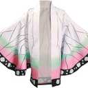Kids Kimetsu Tanjirou Nezuko Giyuu Cape Cloak Cosplay kimono Cardigan Top Jacket M