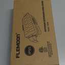 FLEMOON IP55 Outdoor Electrical Box Waterproof with Detachable Awning Covers, 8.3 x 4.1 x 3.7 inch Weatherproof Extension Cord Cover, Easy Installation for Outdoor Plug, Outlet, String Lights, Black