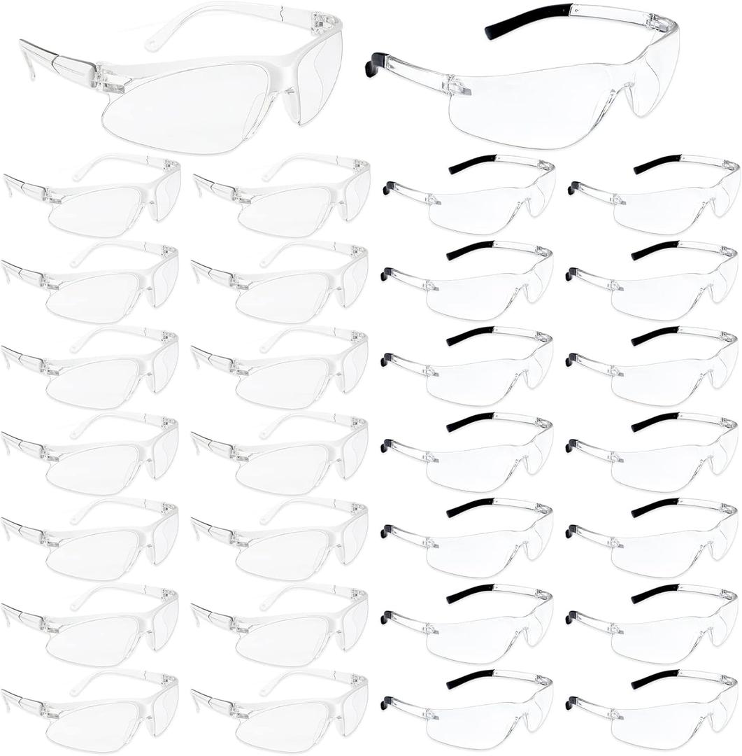 JDHXBMW Safety Glasses for Men Women ANSI Z87 UV Protective Eyewear Bulk Lab Goggles, 30 pcs JDHXBMW Safety Glasses for Men Women ANSI Z87 UV Protective Eyewear Bulk Lab Goggles, 30 pcs