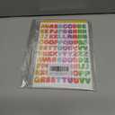 2400 Pieces Small Colorful Vinyl Letter Stickers, 24 Sheets Self Adhesive Mini Alphabet Stickers, 0.5 inch Numbers Letters Labels DIY Crafts Art Making, Used for Cards, Notebook Decor