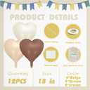 3 x Heart-Balloons Valentine-Balloon 12PCS 18" Love Foil Balloons Birthday Party Anniversary Wedding Engagement Decorations Baby Shower Bridal Supply