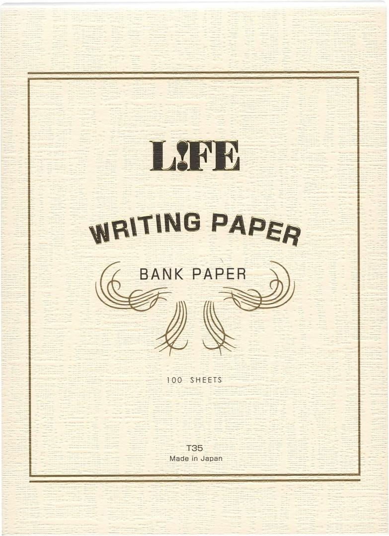 LIFE Bank paper writing paper [snow] T35 (vintage)