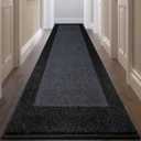 Machine Washable Runner Rug 32" x 144", Non Slip Kitchen Rug for Floor, Absorbent Entrance Rug for Hallway, Bedroom, Living Room, (Roll Packing) - Pack of 2
