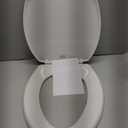 Bemis 7300SLEC Slow Close Toilet Seat, Easy Clean Hinges and Durable Plastic Seat, Made in USA, Elongated, White
