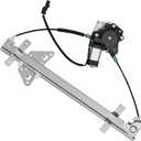 Rear Passenger Side Power Window Regulator with Motor (2 Pins) Fit for 2000-2004 Dodge Dakota (Crew Cab Only Cable Operated), 1998-2003 Durango, 741-599