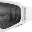 Retrospec Dipper Kids Ski Goggles Unisex for Boys and Girls Youth Ski Goggles Over Glasses UV Protection, Anti-Fog and Adjustable Anti-Slip Straps for Children Ages 2-10 Years