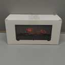 Essential Oil Diffusers for Home,Air Diffuser Flame Colorful Water Vapor Fireplace Fire Humidifier Aromatherapy Aroma for Room Bedroom,Auto Off Protection (Black Fireplace (Short Version))