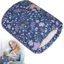 Baby Feeding Arm Pillow,Soft Cotton Bottle Nursing Arm Pillows for Newborn,Breastfeeding Pillows for More Support for Mom and Baby,Portable and Washable,Ergonomic Nursing Essentials(Blue Forest)