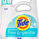 Tide Free and Gentle Odor Refresh Laundry Detergent Liquid, 94 Count, 132 fl oz, Hypoallergenic Laundry Detergent