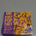 nutty toys Sensory Robot Toys 4pk - Top Pop Tubes Fidget 2026 for ADHD & Autism Ages 3 4 5 6 7 8 9 10 11 12, Best Kids Travel Essentials Idea, Unique Toddler & Tween Gifts, Boy Easter Basket Stuffers