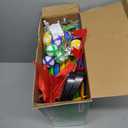 TERRAMUS Light Up Golf Play Set - Upgraded Backyard Golf Chipping Game with 6 LED Targets, 2 Clubs, 18 Balls, 6 Bean Bags, Night Golf Toys Gifts for Kids Golfers Family Indoor Outdoor Beach Lawn Park (Red)