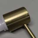 Gold Soap Dispenser for Kitchen Sink, WEWE Brushed Gold Soap Dispenser with Long Spout and Gold Soap Pump Built in Countertop Under Sink Stainless Steel