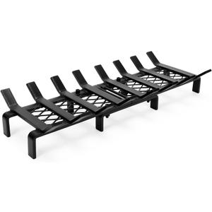24" Fireplace Grates with Ember Retainer,Fireplace Wood Holder for Inside Fireplace, Fireplace Log Grate for Wood Stove