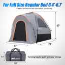 Nilight Truck Bed Tent 6.4 6.5 6.7 FT Pickup Tents w Rainfly, Orange Grey