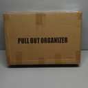 Pull out Cabinet Organizer, 21"Deep, Heavy Duty Full-Extension Slide out Drawers for Kitchen Cabinets with Nano Adhesive, Roll Out Shelf Sliding Cabinet for Pots, Bathroom, Pantry, Under Sink, White (13.8"Wide-21"Deep)