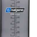 Nalgene 32 oz Wide Mouth Water Bottle | BPA-Free, Durable & Leak Proof, Lightweight Bottle for Hiking & Gym, Work & Travel (Gray w/ Black Lid)