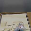 Woodure 4-in-1 Toddler Kitchen Step Stool, Foldable Learning Standing Tower with Blackboard, Wooden Kitchen Stool Helper for Kids, 1-3 Year Old Boy Girl Gifts