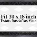 Evergreen Rubber Estate Sassafras Door Mat Tray | Fits 18 x 30 Doormat Inserts | 38 x 26 Tray | Non-Slip Backing Front Door Entryway | Indoor and Outdoor Entrance