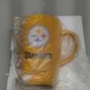 The Memory Company Officially Licensed NFL 15 oz Square Ceramic Mug - Team Logo Coffee Cup for Football Fans (Pittsburgh Steelers)