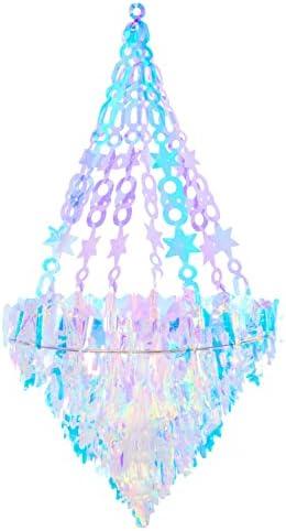 Iridescent Chandelier Hanging Decoration Holographic Party Decoration Rainbow Film Frozen Party Supplies