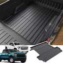Truck Bed Mat with Raised Edge for 2019-2024 Chevrolet Chevy Silverado/GMC Sierra 1500 5.8 FT Accessories, All Weather TPE Thickness Pickup Bed Liner(19-24 Silverado & Sierra 1500 5.8FT)