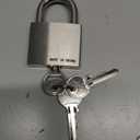 Outdoor Weatherproof Padlock, LQYN 1 Pcs Stainless Heavy Duty Padlocks, 50mm/2 inch Normal Shackle, Stainless Steel Body with Brass Cylinder Lock, Padlock for Secure Storage, Gates