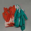 COOLJOB 6 Pairs Gardening Gloves for Women Ladies, Breathable Rubber Coated for Yard Garden, Outdoor Indoor Protective Work with Grip, Large Size, Red & Green, L