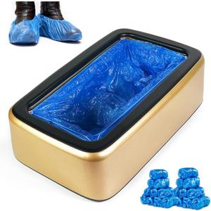 Shoe Covers Dispenser Containing 200pcs Shoe Covers Disposable Non Slip High Quality Automatic Shoe Cover Machine with Disposable Shoe Covers for Indoors for Most Occasion and Shoes Size