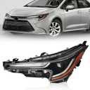 JFN Headlight Compatible with 2023-2024 Corolla LE 81150-02Q70 (Driver Side (Left))
