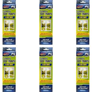 PIC Window Fly Trap, 4 Count Box, 6 Pack - 24 Traps Total