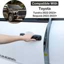 Aunginsy Auto Exterior Door Handle Protective Trim Cover Compatible with Toyota Tundra/Sequoia 2022-2026, Car Outside Front Rear Door Grab Handle Outer Protector Cover Decoration ABS Accessories