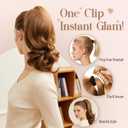 Wavy Claw Clip Ponytail Extension Clip in Ponytail Clip on Hair Extensions For Women 14 Inch Pony Tails Hair Extensions Fake Ponytail#4 Dark Brown