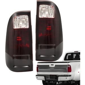 waltyotur A Pair of Smoked Black Taillights Replacement for F250 2008-2016 Tail Lights BC3Z13404A, BC3Z13405A