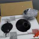 4-Pack 7.08" Industrial Vintage Metal Bulb Guard Black Iron Cone Ceiling Holder DIY Light Shade Decorative Replacement Lamp Shade for Pendant Light Table Lamp Wall lamp Wall Sconce