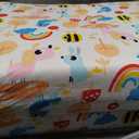 Trifold Pack and Play Mattress 38x26, Dual Sided Foldable Pack N Play Mattress Pad for Baby and Toddler, Playard Playpen Mat, Waterproof Washable Portable Travel Crib Mattress Topper with Carry Bag