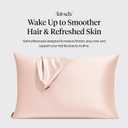 Kitsch Satin Pillowcase with Zipper for Hair & Skin - Softer Than Silk Pillow Cases, Smooth Cooling Satin Pillow Case, Wrinkle-Free, Machine Washable - Pillow Cases Standard Size (19x26) - Blush, Standard