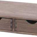 Coffee Pods Storage Drawer Holder for Capsules - Multi Functional Desk Organizer Drawers For K cups Coffee Maker Brew - Kitchen Mini Wooden Box Chest Sideboard Counter Organization CF1D2C Dark