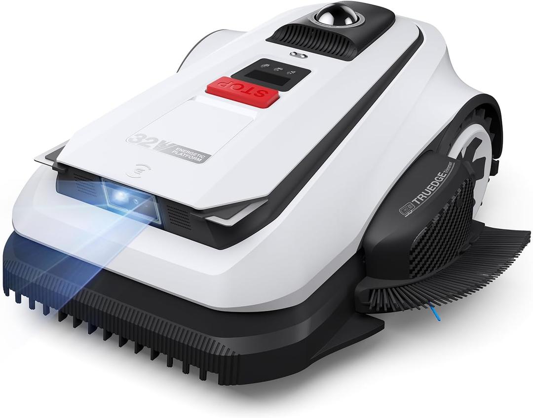 ECOVACS Goat A3000 LiDAR PRO Robotic Lawn Mower for Up to 3/4 Acre, 7500 mAh Battery with 189W Fast Charging, Wire-Free Dual-LiDAR Navigation, Built-in TruEdge Edge Trimmer, Smart App Control