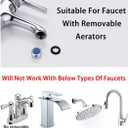 All Brass Faucet Diverter Valve with Aerator, Sink to Garden Hose Diverter Adapter, for Bathroom/Kitchen Sink Faucet Connection Portable Washing Machine/Dishwasher (G1/2 * 3/4", Chrome)