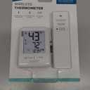 La Crosse Technology 308-1409WNH-CBP Battery Operated Wireless Digital Thermometer - White